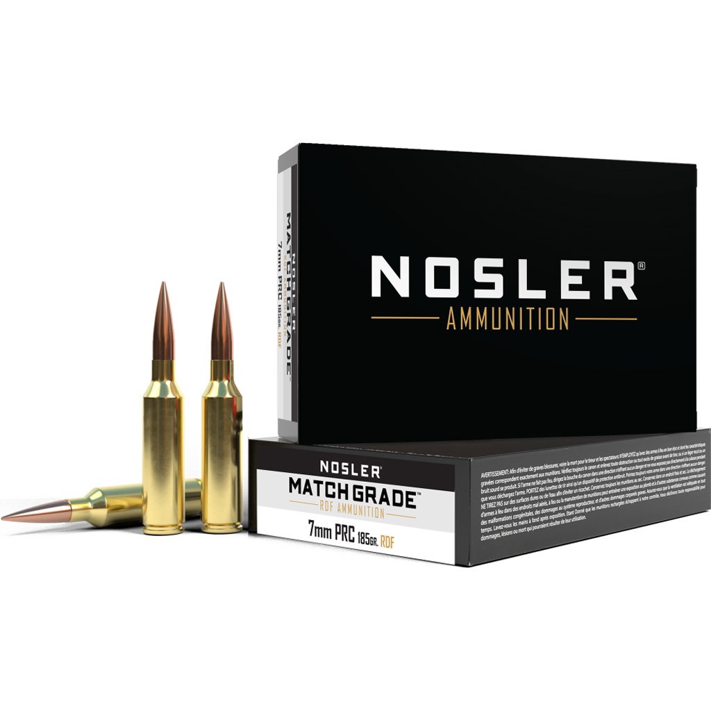 Nosler Match Grade Rifle Ammunition 7mm PRC 185 gr. 20 rd. - Image 2