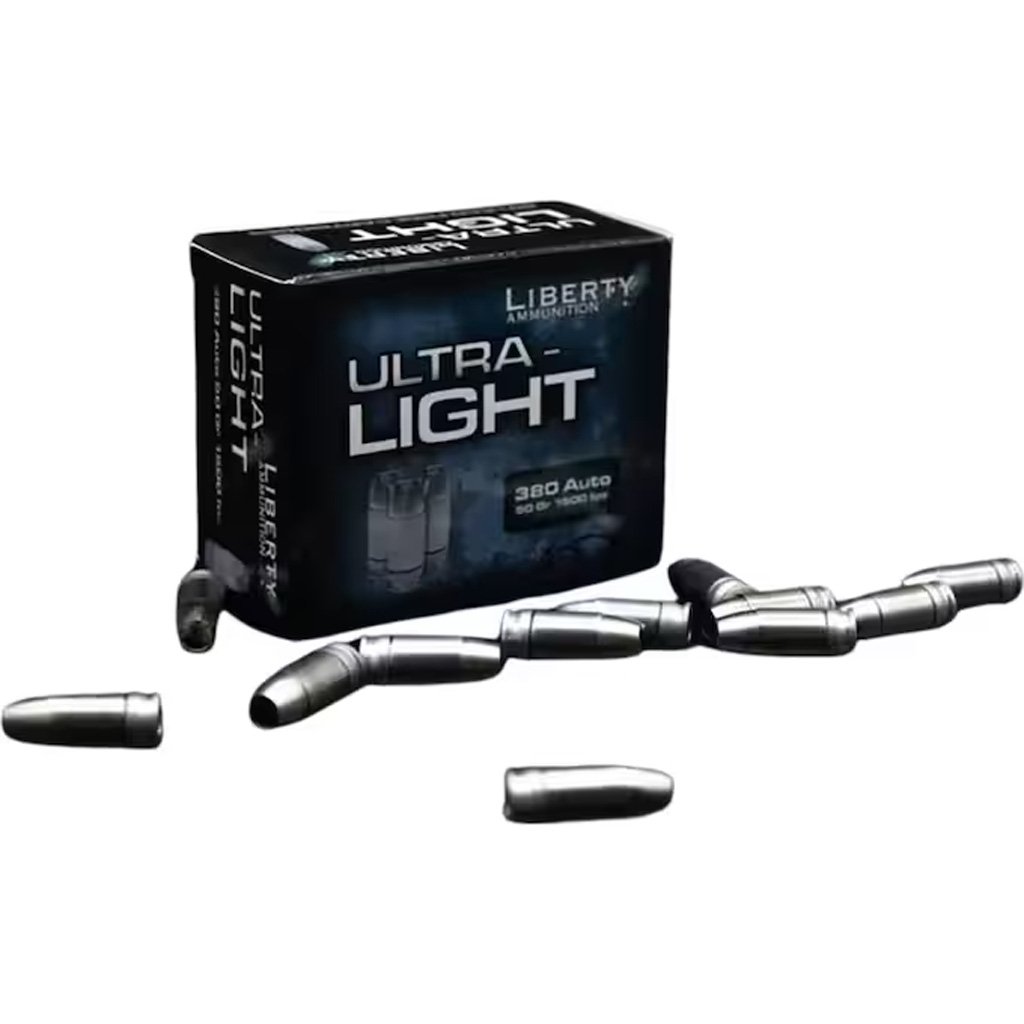 Liberty Ultra Light Pistol Ammo 380 Auto 50 gr. 20 rd.