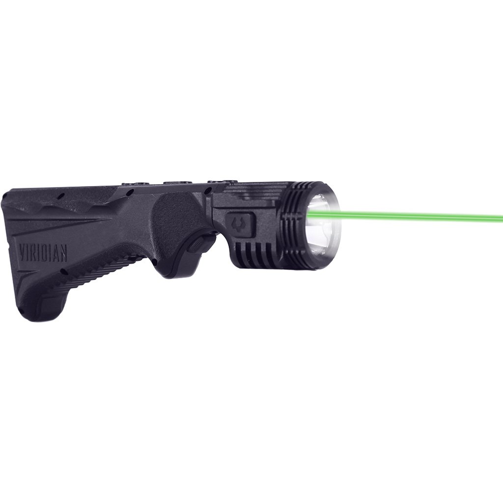 Viridian 4LUX 2K Duo Angled Foregrip w/ Tactical 1850 Lumen Light w/ Green Laser Black