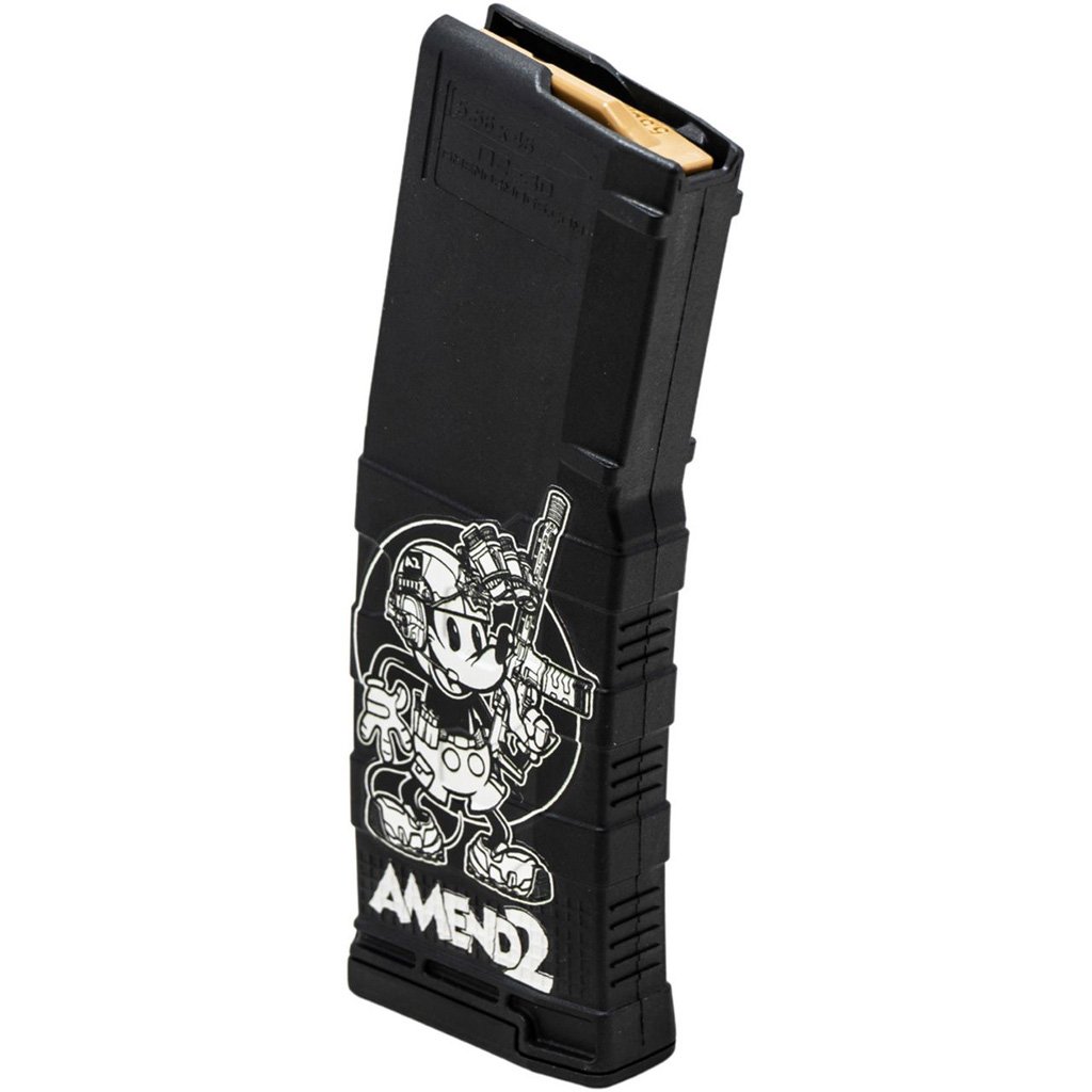 Amend2 AR-15 Mod 3 Magazine 5.56/223 Black Steamboat Willie 30 rd. - Image 3