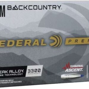 FEDERAL 7MM BACKCOUNTRY 155GR TERMINAL ASCENT 20RD/BX 10BX/CS