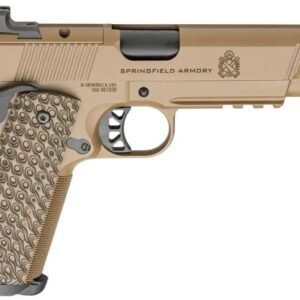 SPRINGFIELD ARMORY 1911 TRP AOS 9MM PISTOL 5" COYOTE CARRY CUT, RAIL 3-9RD MAGS