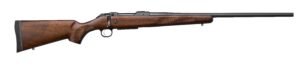 CZ 600 PLUS ST2 AMERICAN, 308 WIN, 5 RD, 20IN, 9/16X24, DRILLED AND TAPPED, WALNUT STOCK