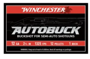 WINCHESTER 12 GA 2-3/4" BUCKSHOT 1 5RD/BX 50BX/CS