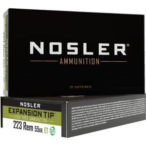 Nosler Expansion Tip Rifle Ammunition 223 Rem. 55 gr. ET SP 20 rd.