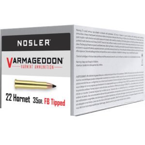 Nosler Varmageddon Rifle Ammunition 22 Hornet 35 gr. VG FBT 50 rd.