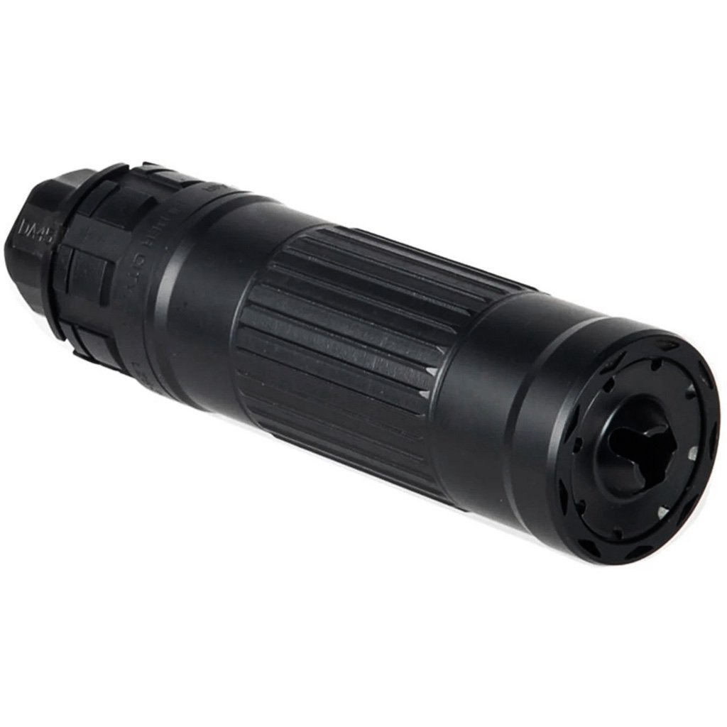 Dead Air Lazarus 6 Suppressor 6mm w/Keymo ADPT & DA115 1/2-28 KeyMicro FH Black - Image 2