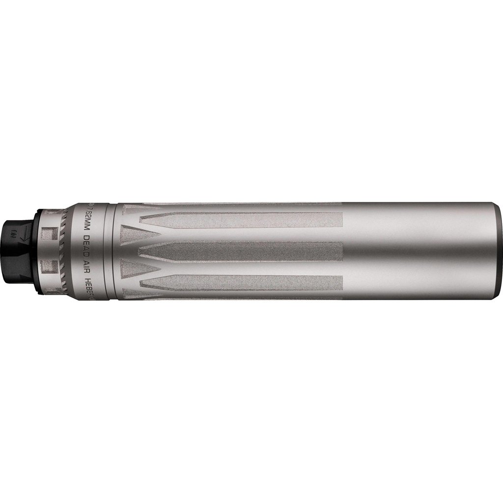 Dead Air Nomad LTI XC Suppressor 7.62mm w/Xeno ADPT & DA124 Omni Brake Silver - Image 2