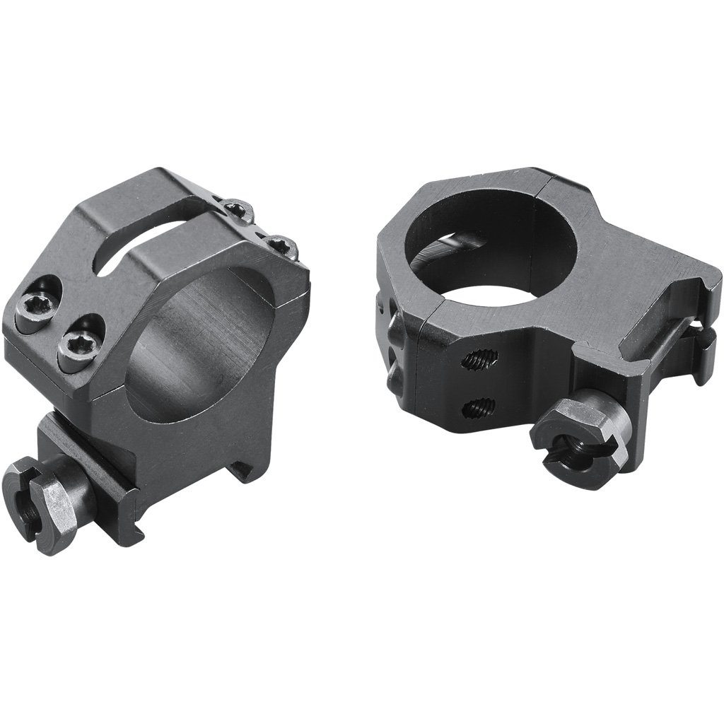 Weaver Classic 4Hole Skeleton Rings Matte Black 1" XHigh Clamshell Pack - Image 2