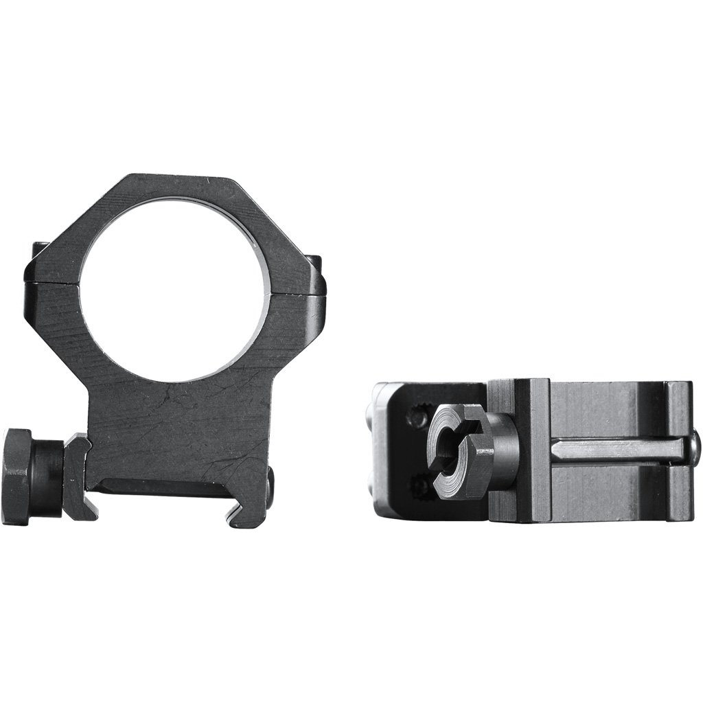 Weaver Classic 4Hole Skeleton Rings Matte Black 1" XHigh Clamshell Pack