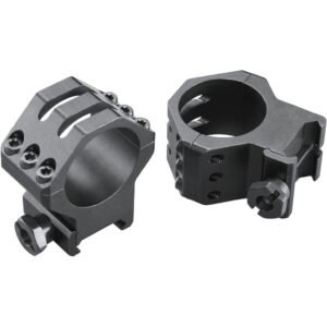 Weaver Classic 6Hole Skeleton Rings Matte Black 30mm High Clamshell Pack