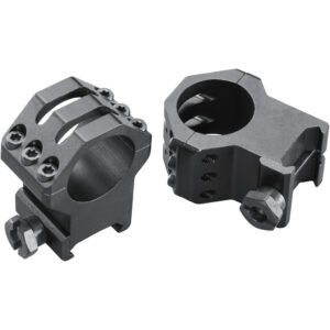 Weaver Classic 6Hole Skeleton Rings Matte Black 1" XXHigh Clamshell Pack