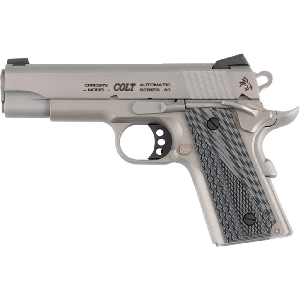 Colt 1911 Lightweight Officer Pistol 45 ACP 4.25 in. Stainless Cerakote 7 rd. - Image 3