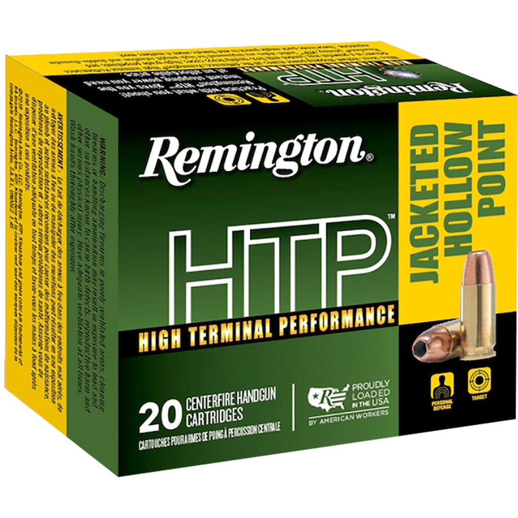 Remington HTP Handgun Ammo 9mm Luger 147 gr. JHP 20 rd.