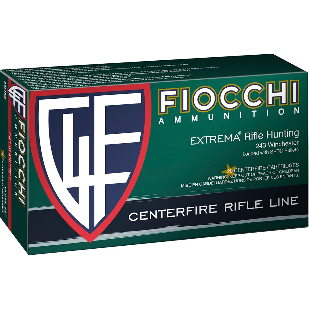 Fiocchi Hyperformance Hunt Rifle Ammo 243 Win. 95 gr. SST 20 rd.