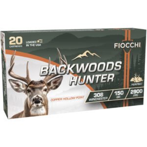 Fiocchi Backwoods Hunter Rifle Ammo 308 Win. 150 gr. CHP 20 rd.