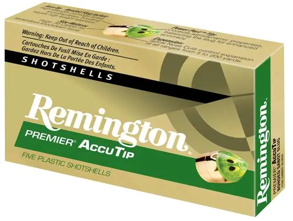 REMINGTON PREMIER AccuTip 20 GA SABOT SLUG 3" 260GR 5 RD/BX 20 BX/CS