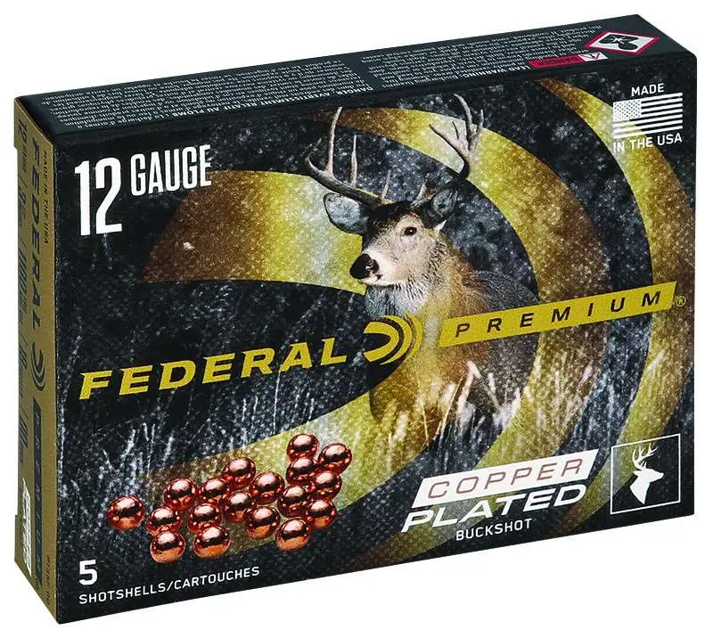 FEDERAL 12GA 2-3/4" MAX. 9 PELLETS-00 BUCK 5 RD/BX 50 BX/CS - Image 2