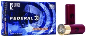 FEDERAL 12GA 2-3/4" MAX. 1OZ HOLLOW POINT 5 RD/BX 50 BX/CS