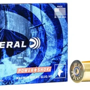 FEDERAL 20GA 2-3/4" MAX. 3/4OZ HOLLOW POINT 5 RD/BX 50 BX/CS