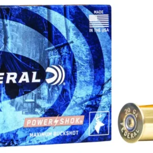 FEDERAL 20GA 2-3/4" MAX. 20 PELLETS-3 BUCK 5 RD/BX 50 BX/CS