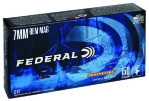 FEDERAL 7MM REM MAG 150GR POWER-SHOK SP 20 RD/BX 10 BX/CS