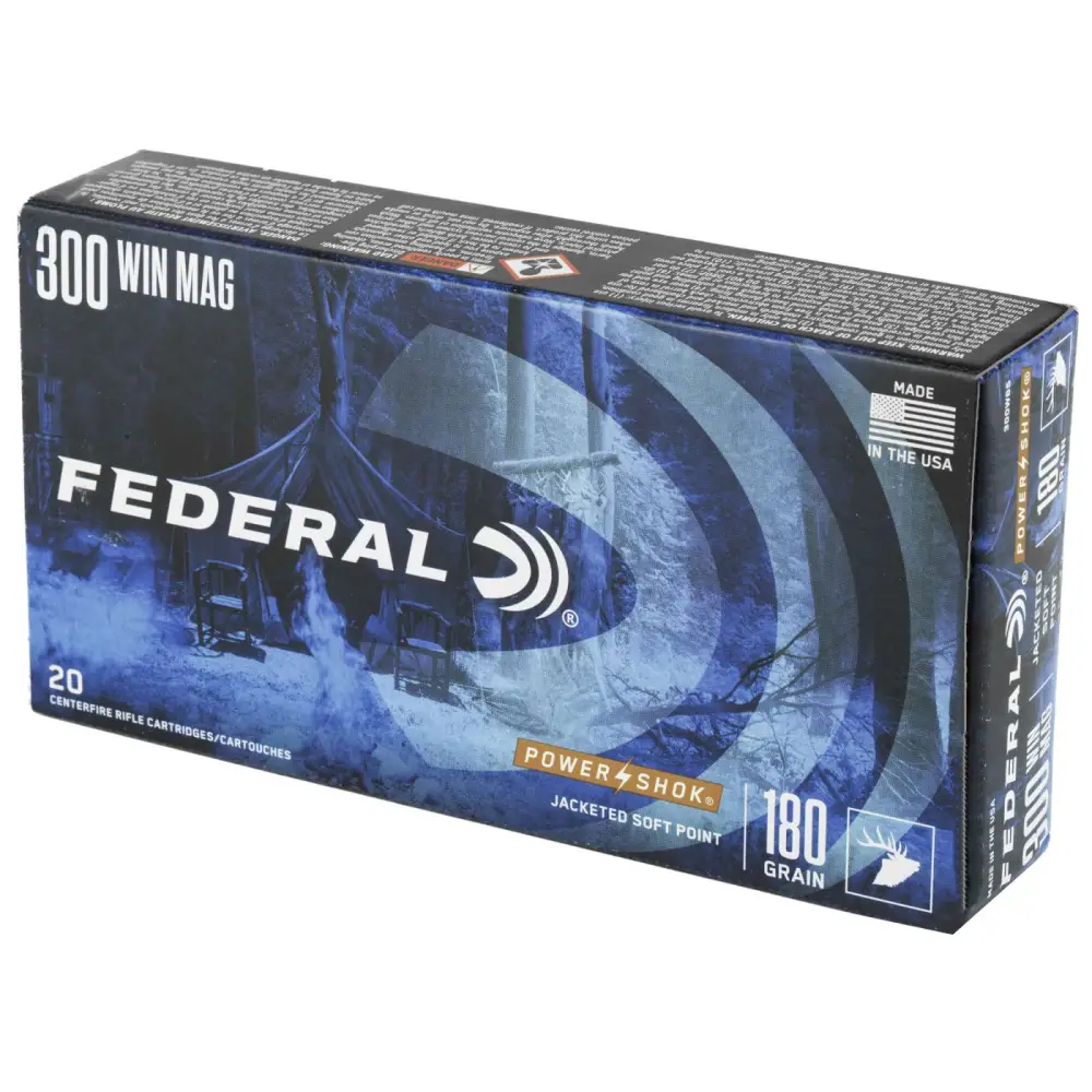 FEDERAL 300 WIN MAG 180GR POWER-SHOK SP 20 RD/BX 10 BX/CS - Image 2