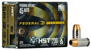 FEDERAL 45 AUTO 230GR HST 20 RD/BX 10 BX/CS