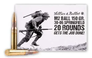 SELLIER & BELLOT 30-06 M1 150GR FMJ 20RD BOX 20 BOXES PER CASE
