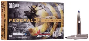 FEDERAL 308 WIN 175 GR TERMINAL ASCENT 20 RD/BX 10 BX/CS
