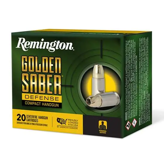 REMINGTON 45 AUTO 230GR BJHP GOLDEN SABER DEFENSE 20 RD/BX 25 BX/CS - Image 2