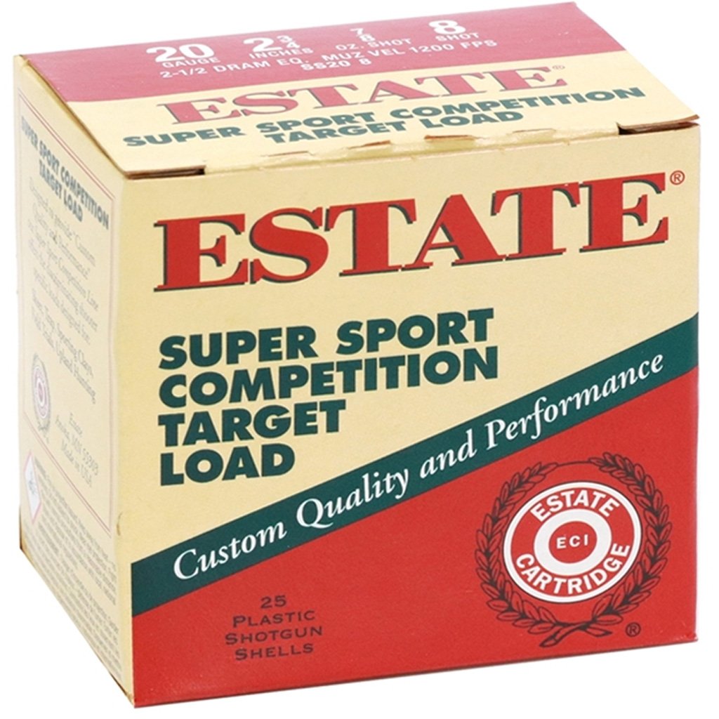 Estate Super Sport Target Load 20 Gauge 2.75 in. 7/8 oz. 8 Shot 25 rd. - Image 2