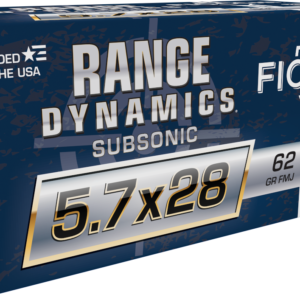 FIOCCHI 5.7X28 RANGE DYNAMICS SUBSONIC 62G 50RD BX 500RD CS