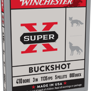 WINCHESTER 410GA 3" 000 BCKSHT 3PLT 5RD BX 250RD CASE