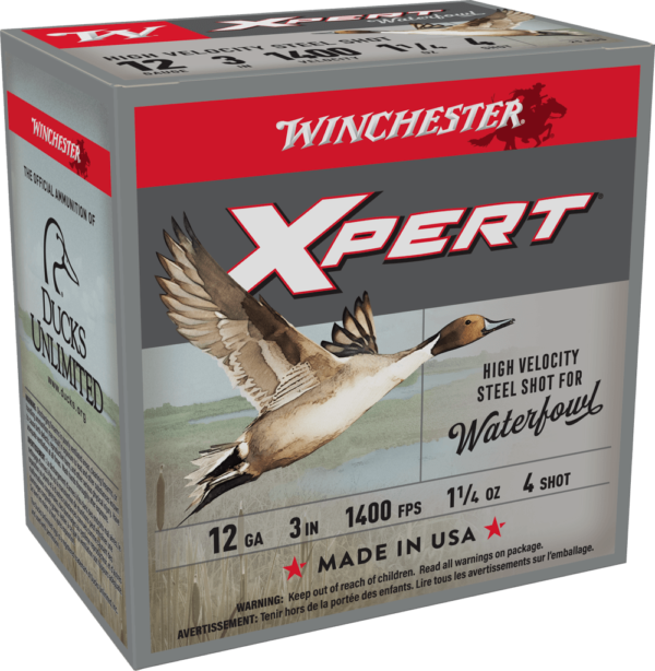 WINCHESTER SUPER X XPERT HV 12GA 3" #4 1-1/4OZ 25RD BX 250RD CASE