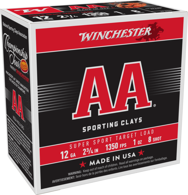 WINCHESTER AA SPR SPORT 12GA 2-3/4" 1OZ 25RD BX 250RD CASE