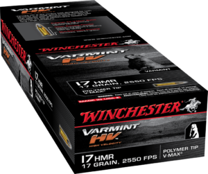 WINCHESTER VARMINT HV 17HMR 17GR V-MAX 50RD BX 1000RD CASE