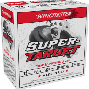 WINCHESTER SUPER TARGET 12 GA 2-3/4" #7.5  1 OZ 1350 FPS 25 RD/BX 10 BX/CS