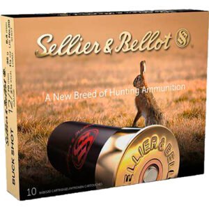 Sellier & Bellot Buckshot Loads 12ga 2 3/4"  1 1/4 oz #00 12 pellet 10 rd.