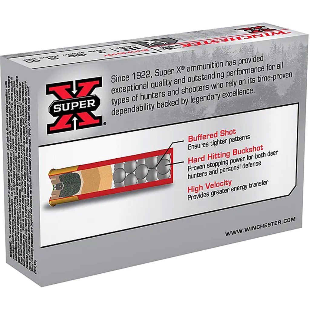 Winchester Super X Load 12 ga. 3 in. Buckshot 00 15 rd. - Image 3