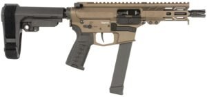 CMMG PISTOL, BANSHEE, FIXED EJECTOR, 9MM, 5", MIDNIGHT BRONZE W/ADJ RIP BRACE