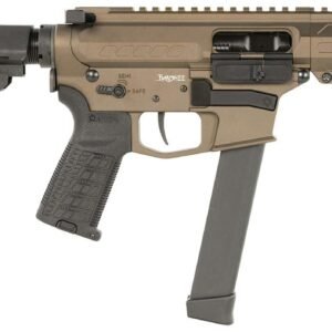 CMMG PISTOL, BANSHEE, FIXED EJECTOR, 9MM, 5", MIDNIGHT BRONZE W/ADJ RIP BRACE