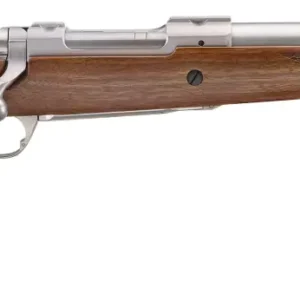 RUGER HAWKEYE HUNTER 358WIN RIFLE 16.6" T.B. WALNUT/STS 4RD