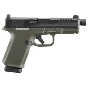 RUGER RXM THREADED 9MM PISTOL 4.5" BBL OD GREEN MAGPUL EHG, O.R. 2-15RD MAGS