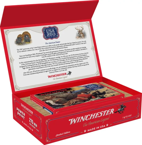 WINCHESTER SUPER X 270WIN 150GR PP 250TH ANNIVERSARY 20RD/BX 6BX/CS