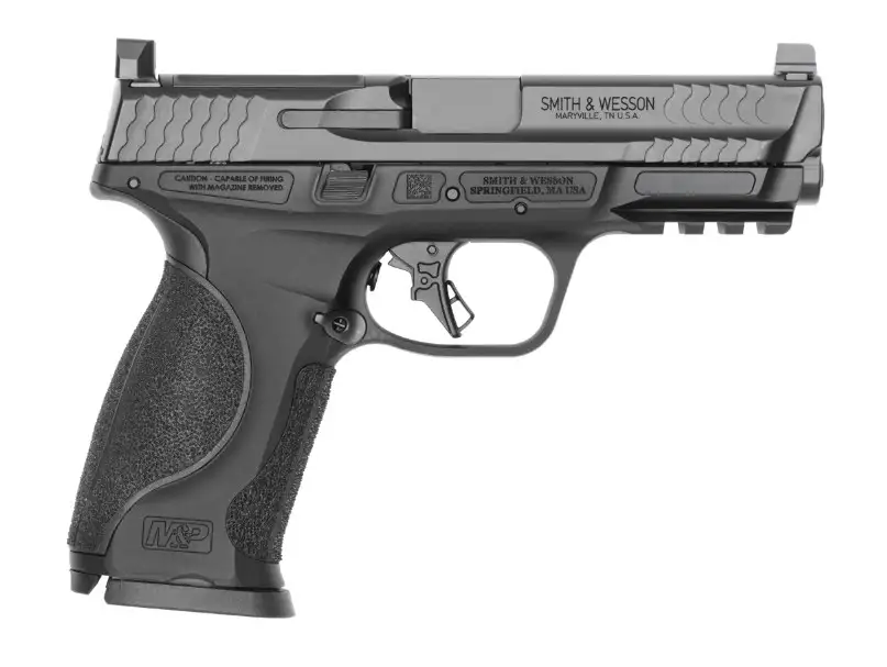 SMITH & WESSON M&P 9 M2.0 METAL PISTOL 4.25" BLACK NMS OPTIC HEIGHT N.S., ACRO CUT SLIDE, 2-17RD