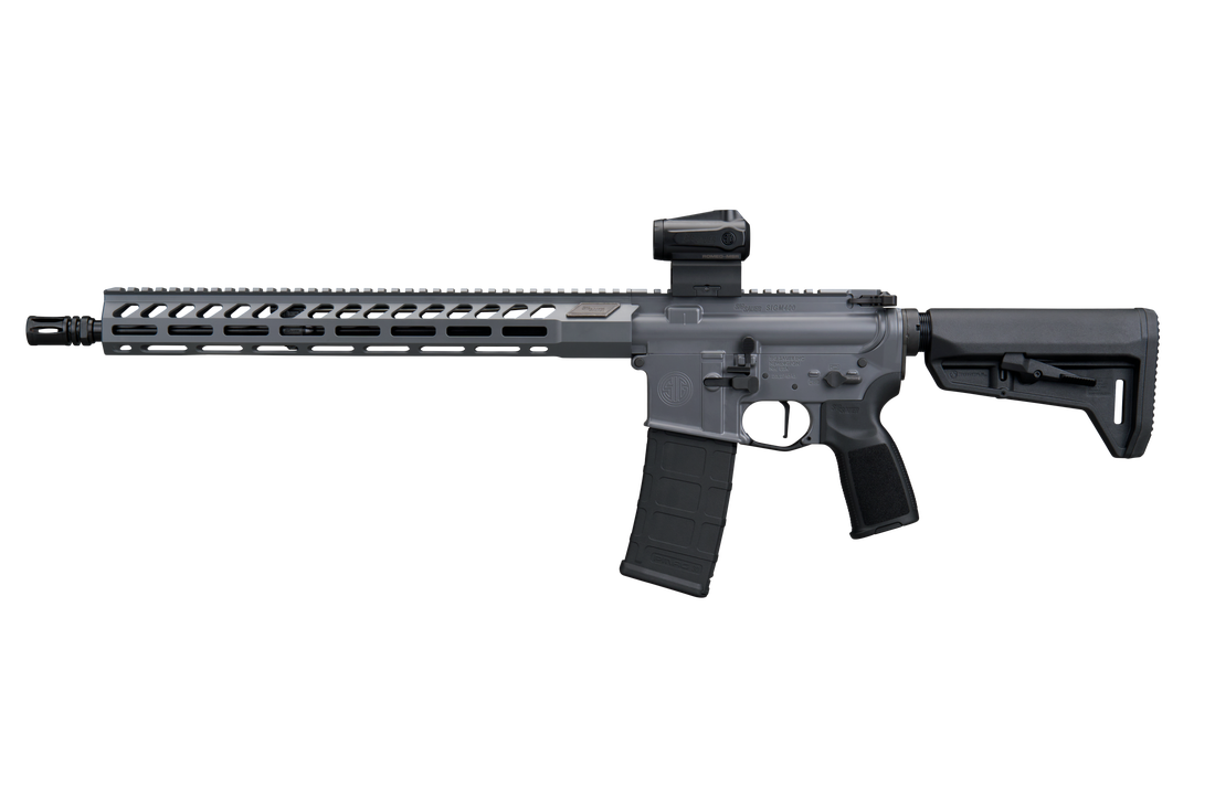 SIG SAUER M400 FORGE 5.56 RIFLE 16.5" BBL, CONCRETE GRY, ROMEO MSR G2, TELESTOCK 1-30RD MAG - Image 3