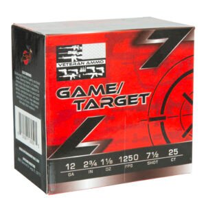 Veteran Ammo Game & Target Load 12 ga. 2.75 in. 1 1/8 oz. 1300 FPS 7.5 Shot 25 rd.