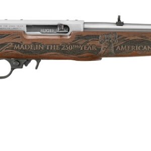 RUGER 10/22 AMERICA'S 250TH WALNUT ENGRAVED STOCK 22LR RIFLE 18.50" STS 1-10RD MAG