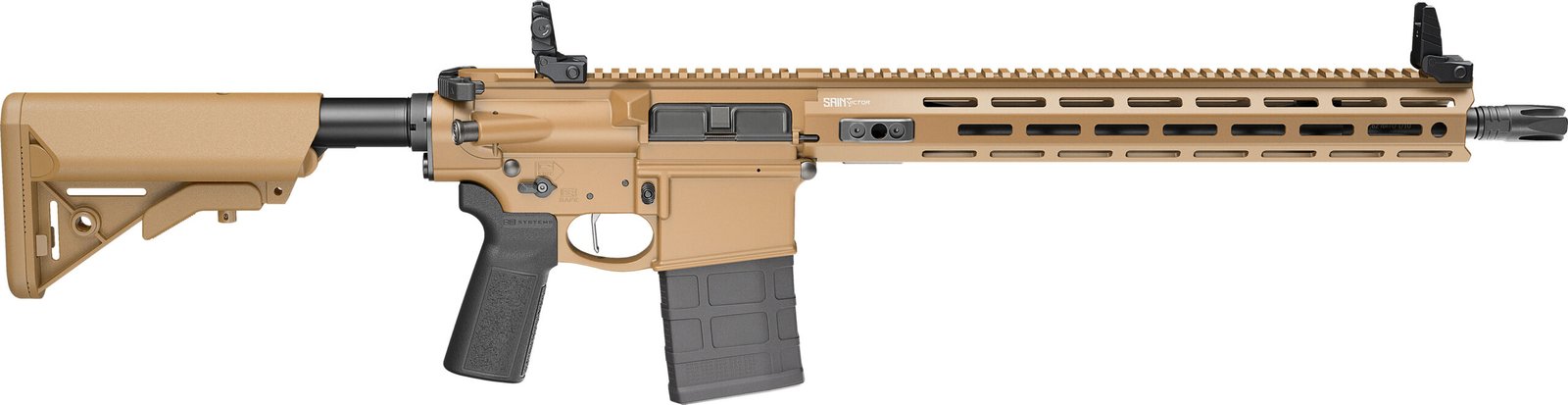 SPRINGFIELD ARMORY SAINT VICTOR V2 308 RIFLE COYOTE BROWN 16" 1-20RD MAG